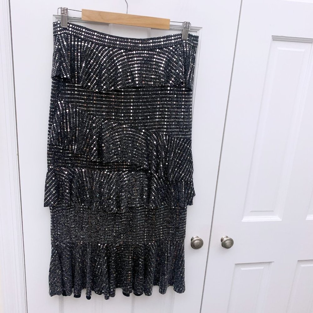 ☀️2/$20 Beulah Style Tiered Sequin Skirt